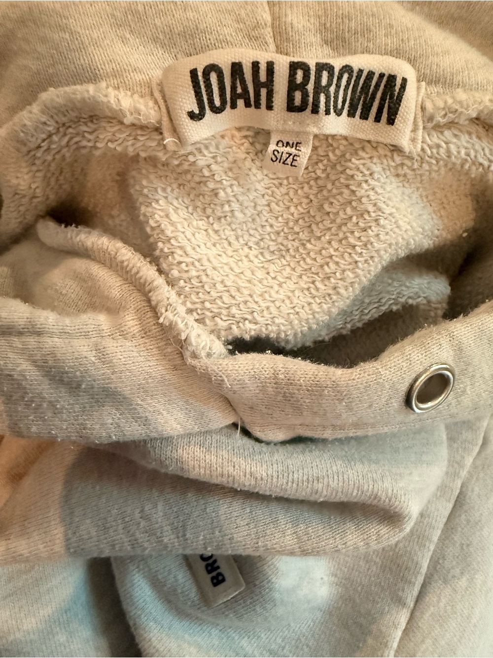 Joah Brown Pearl Grey Logo Patch Hoodie - Picture 11 of 11
